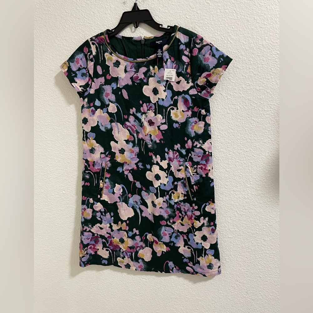 GAP Kids Green and Pink Floral Dress
